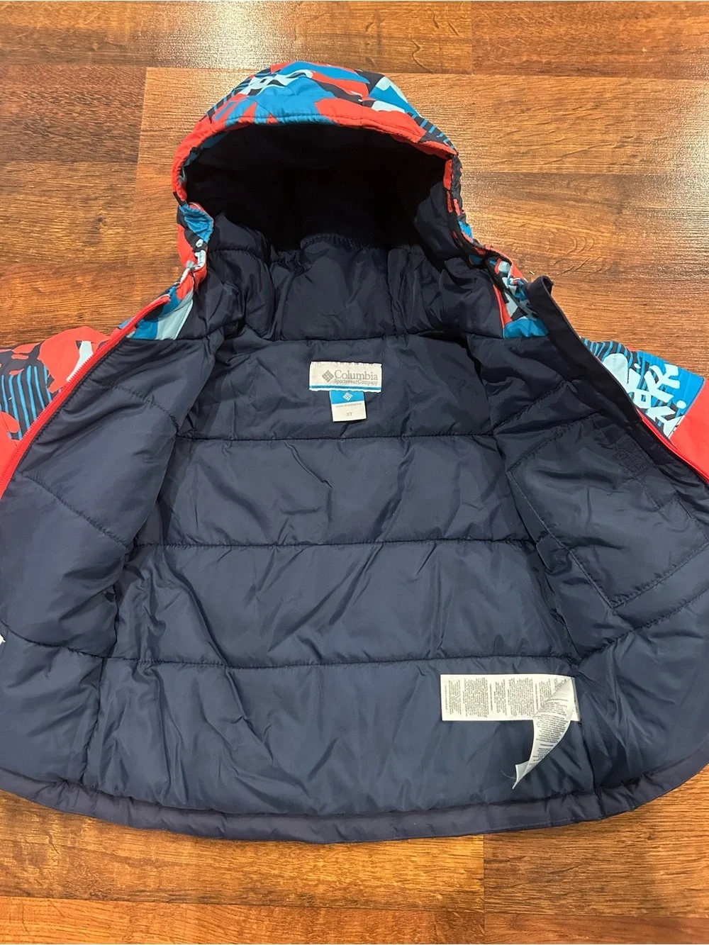 Columbia Horizon Ride II Jacket Kids 3T Blue Coral Winter Coat Hood